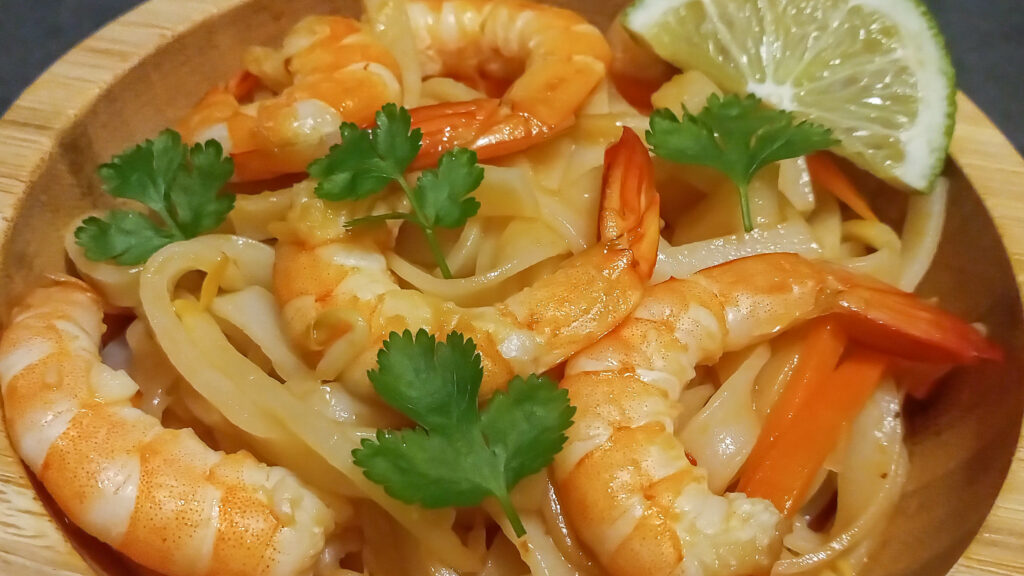 Shrimps pad Thai