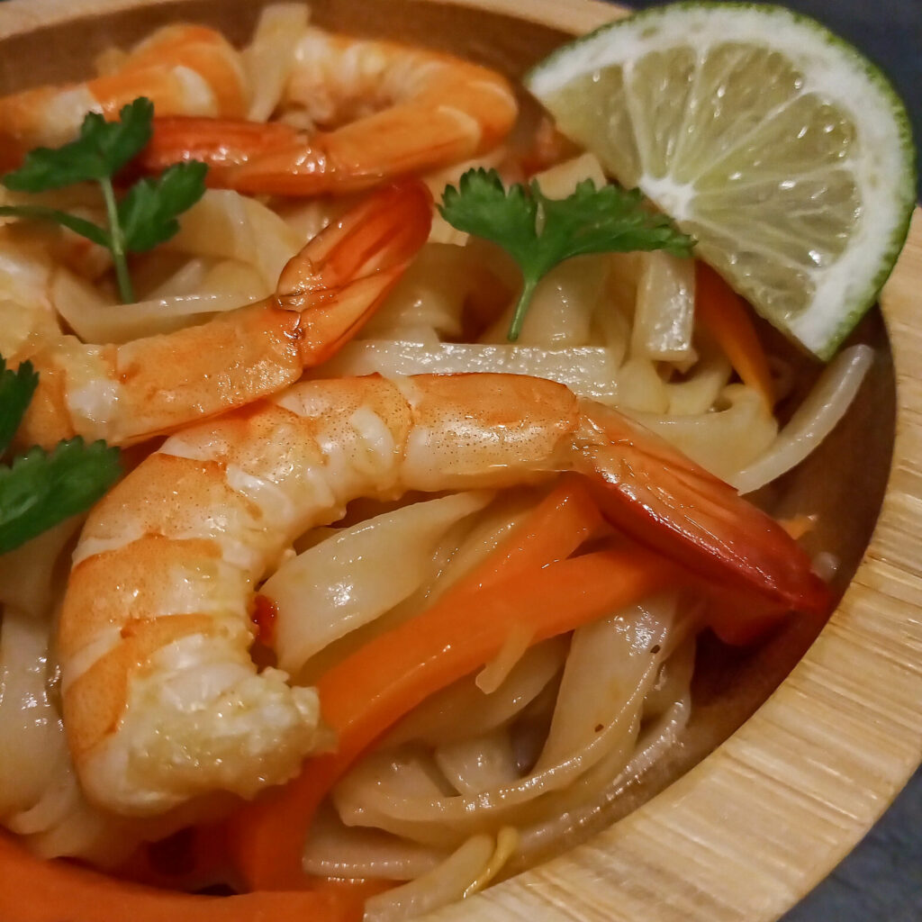 Shrimps pad Thai