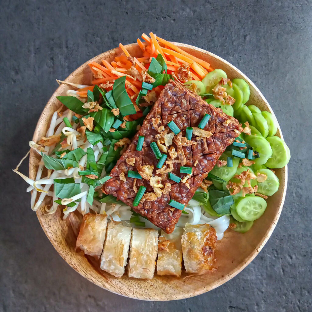 Banh Sung au tempeh frit