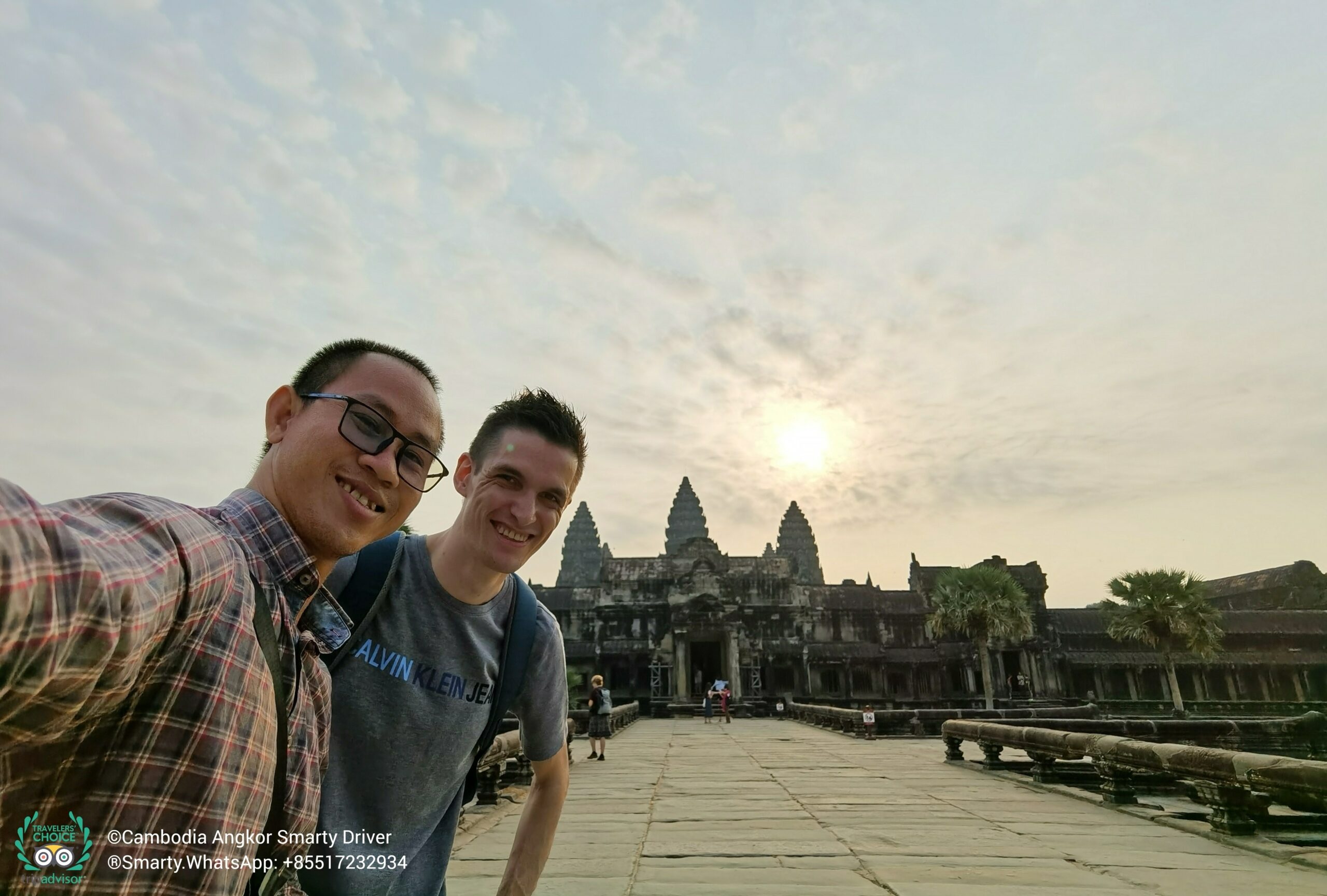 Tuk Tuk au temple d'Angkor Wat