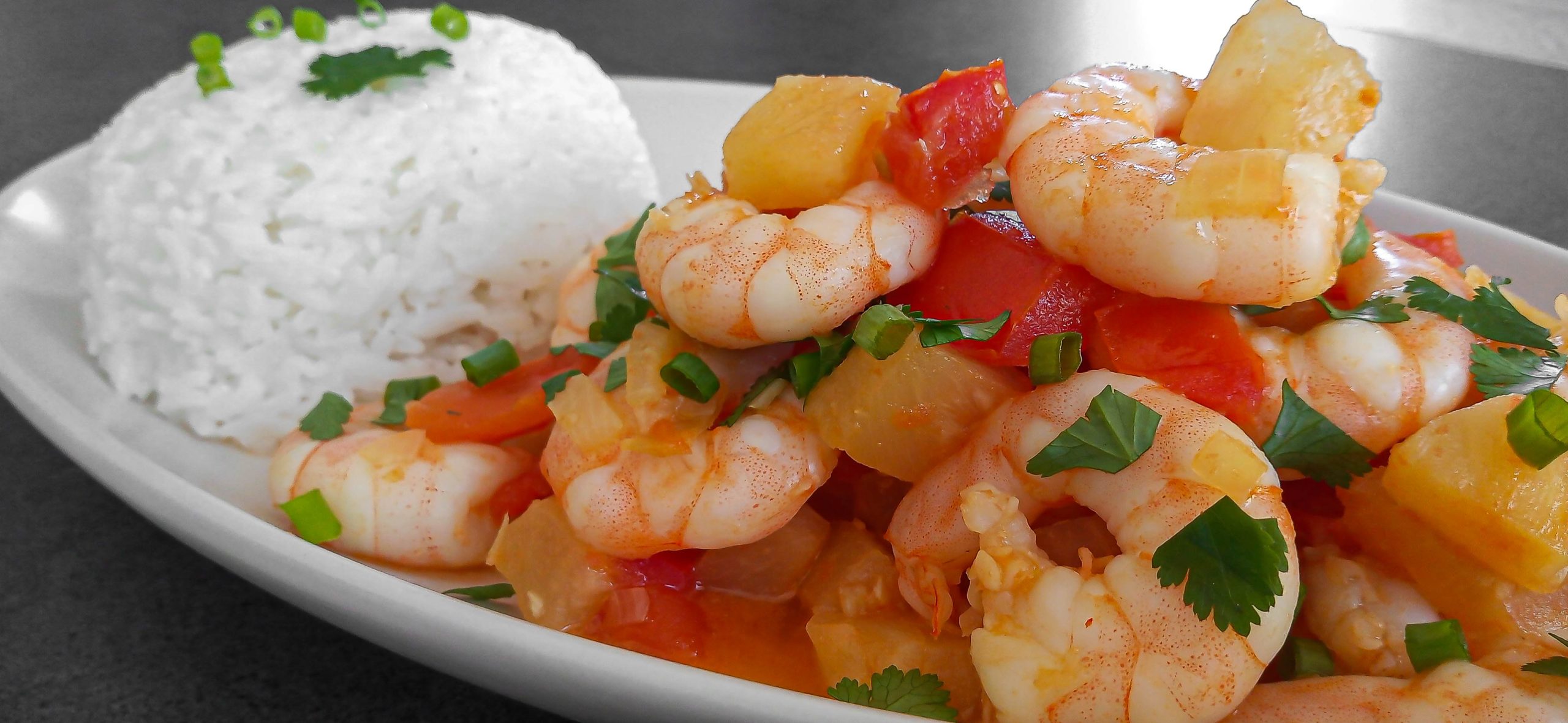 Shrimp in Asian sauce