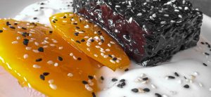 Black Sticky Rice with Caramelized Mango