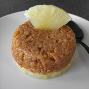 Sticky Rice with Coconut Milk and Pineapple