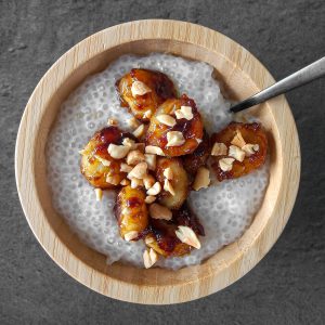 tapioca with coconut milk and banana